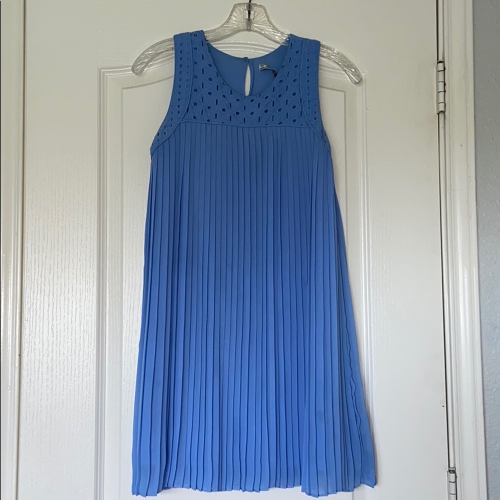 Blue mini dress